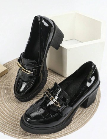 Mocasini SHEIN, negru