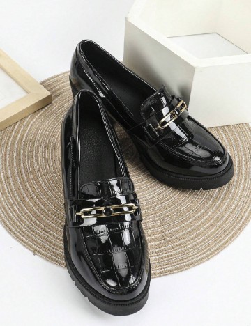 Mocasini SHEIN, negru