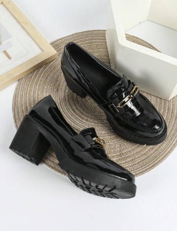 Mocasini SHEIN, negru