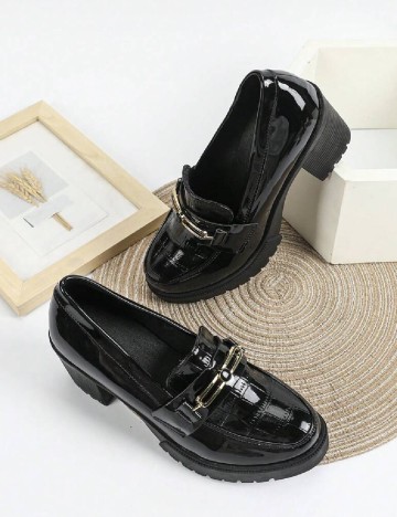 Mocasini SHEIN, negru