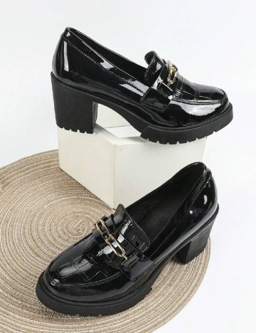 Mocasini SHEIN, negru