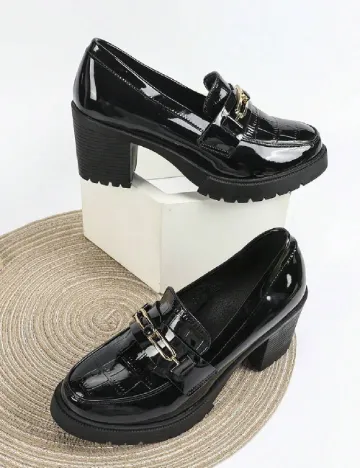 Mocasini SHEIN, negru Negru