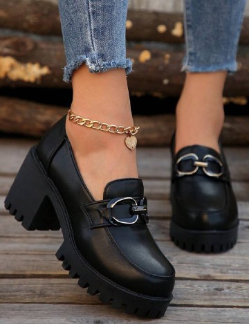 Mocasini SHEIN, negru