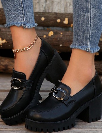 Mocasini SHEIN, negru