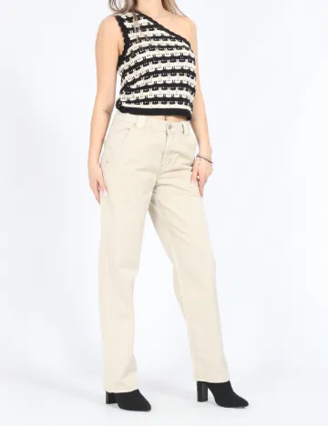 Pantaloni LMTD, bej Crem