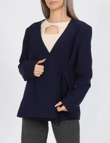 Blazer Pieces, bleumarin Albastru