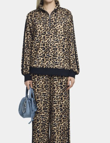 Bluza Pieces, animal print