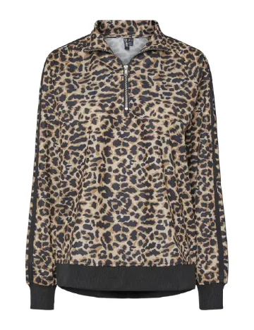 Bluza Pieces, animal print Animal print