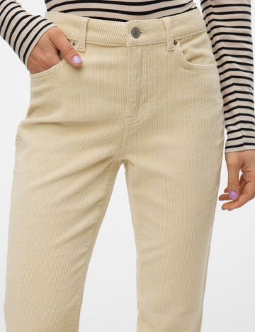 Pantaloni Vero Moda, crem