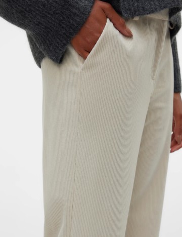 Pantaloni Vero Moda, crem