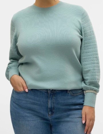 Bluza Vero Moda Curve, verde