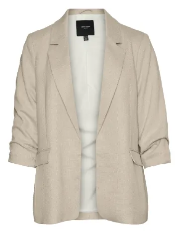 Blazer Vero Moda Curve, crem Crem