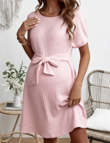 Rochie scurta SHEIN Maternity, roz Roz