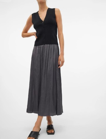 Fusta Vero Moda, gri