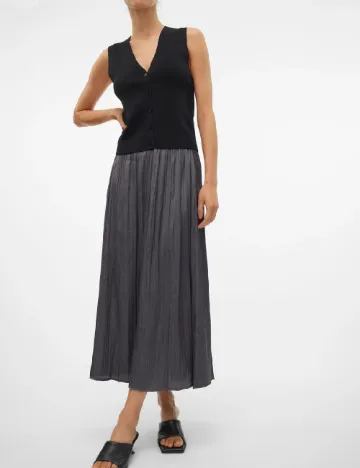 Fusta Vero Moda, gri