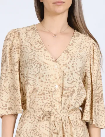 Rochie medie Vero Moda, crem