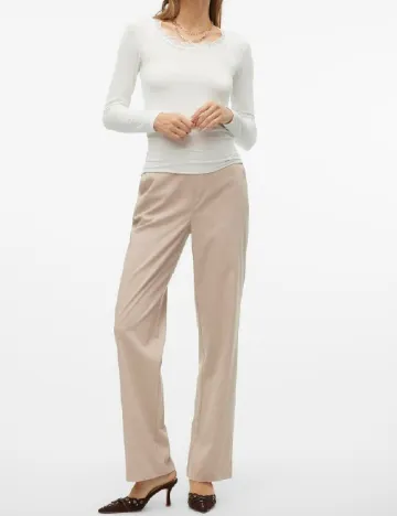 Pantaloni Vero Moda, crem Crem