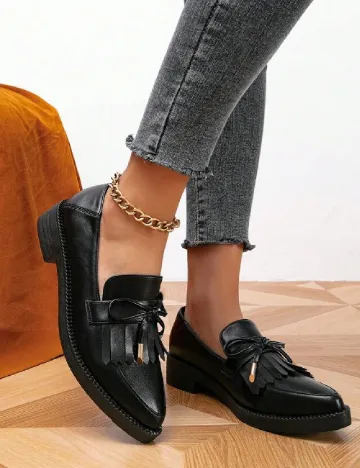 Mocasini SHEIN, negru Negru