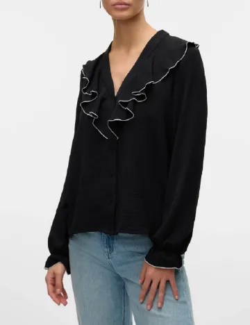 Camasa Vero Moda, negru Negru