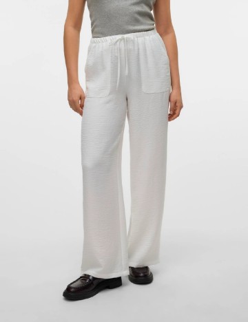 Pantaloni Vero Moda, alb