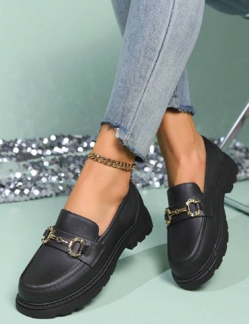 Mocasini SHEIN, negru