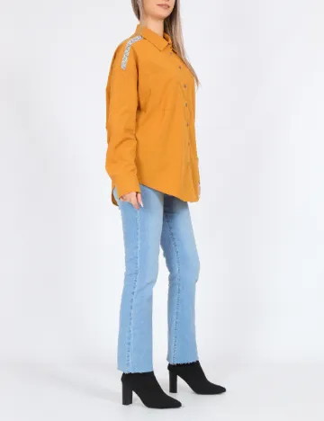 Camasa Oversize Vero Moda, mustar Galben