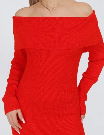 Rochie medie Vero Moda, rosu Rosu