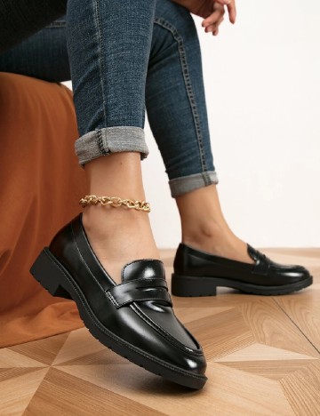 Mocasini SHEIN, negru