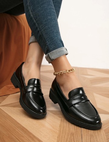 Mocasini SHEIN, negru