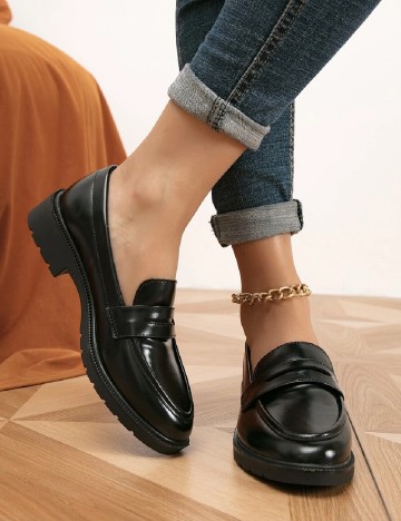 Mocasini SHEIN, negru