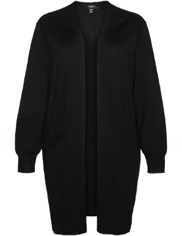 Cardigan Vero Moda Curve, negru Negru