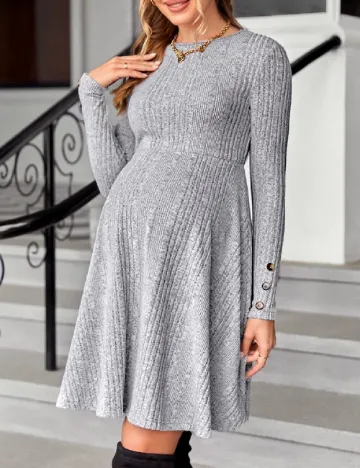 Rochie scurta SHEIN Maternity, gri Gri