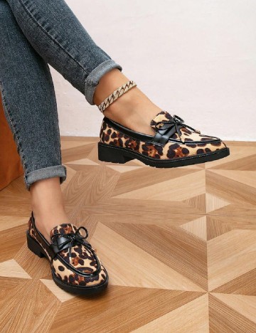 Mocasini SHEIN, animal print