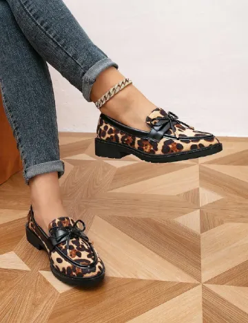 Mocasini SHEIN, animal print Animal print