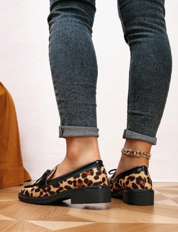 Mocasini SHEIN, animal print