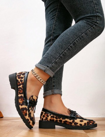 Mocasini SHEIN, animal print