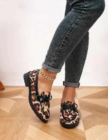 Mocasini SHEIN, animal print Animal print