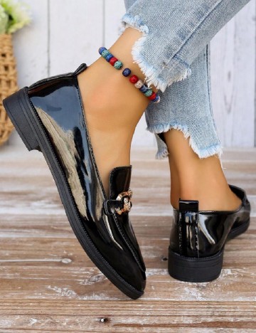 Mocasini SHEIN, negru