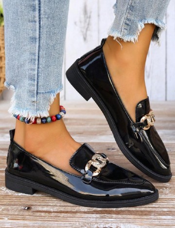 Mocasini SHEIN, negru