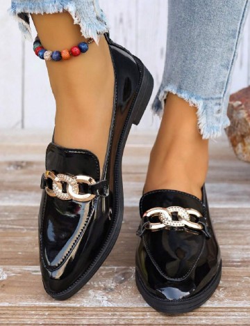 Mocasini SHEIN, negru