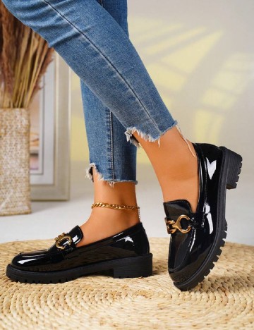 Mocasini SHEIN, negru