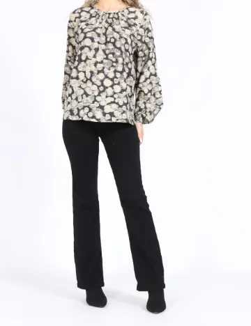 Bluza Vero Moda, crem/gri Crem