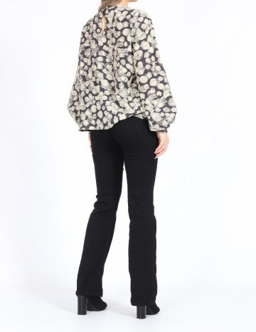 Bluza Vero Moda, crem/gri