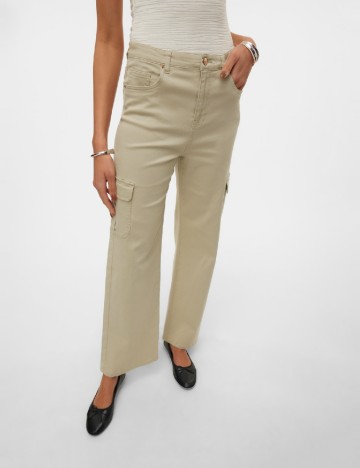 Pantaloni Vero Moda, bej