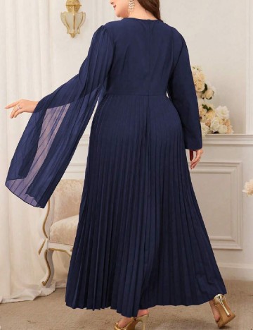 Rochie lunga SHEIN CURVE, bleumarin