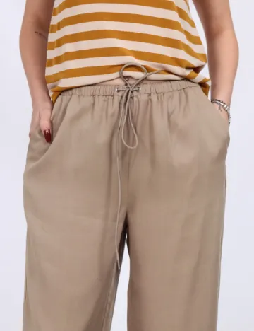 Pantaloni Vero Moda, bej Crem