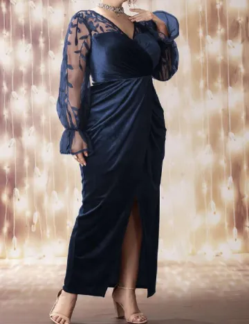 Rochie lunga SHEIN CURVE, albastru