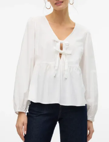 Bluza Vero Moda, alb Alb