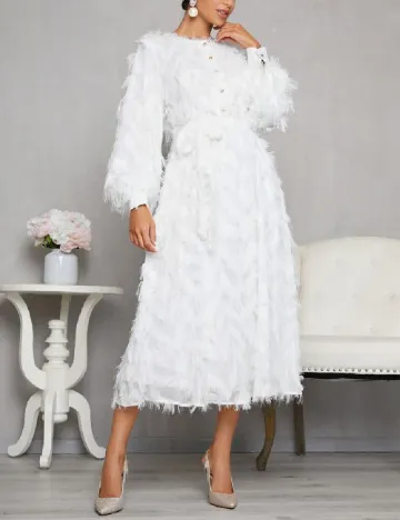 Rochie medie SHEIN, alb Alb