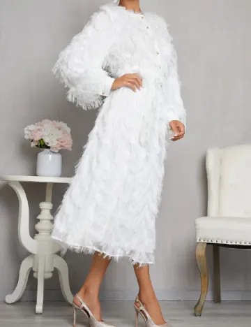 Rochie medie SHEIN, alb Alb